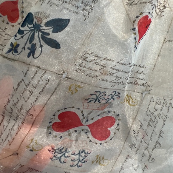 SELKIE The Moonlight Puff Dress In Love Letters Hearts Script Printed S - Picture 9 of 9